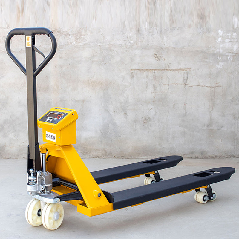 Pallet Jack with Scale, Pallet Truck Scale for Sale, 45'' x 27'' Manual Hydraulic 6600lbs 3 Tons Capacity