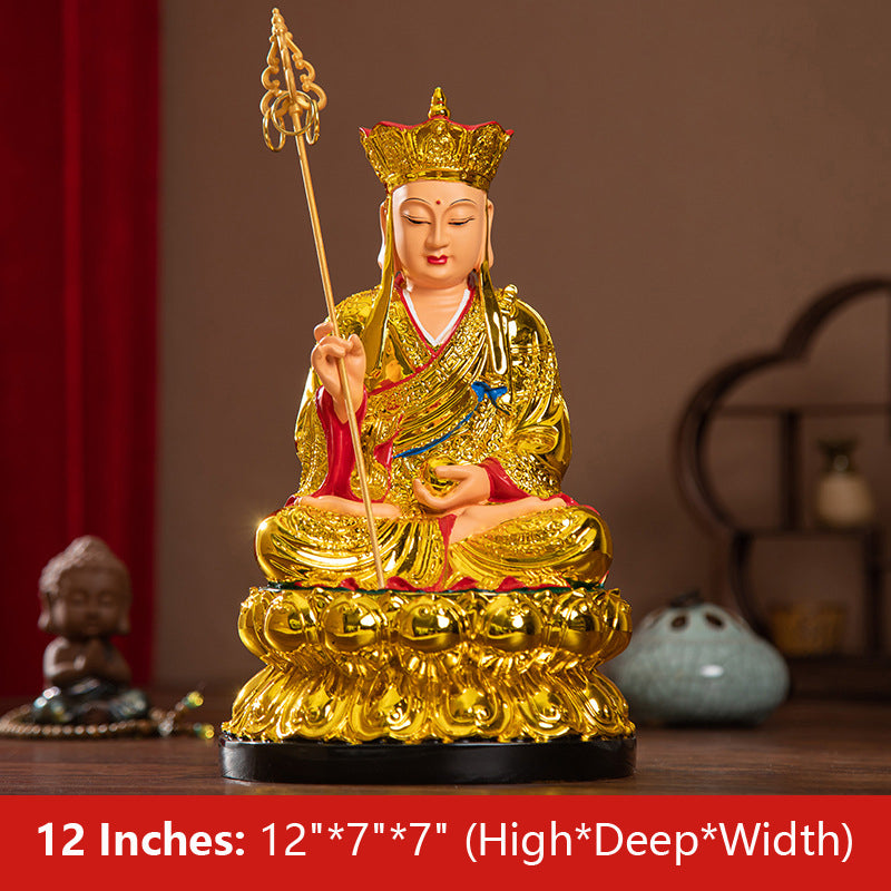 Ksitigarbha Bodhisattva Buddha Statue Resin Gilding Material 12 inches 30CM*17CM*17CM